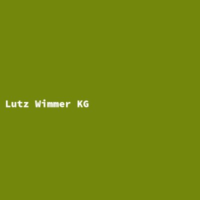 Manufacturer: Lutz Wimmer KG