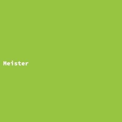 Manufacturer: Meister
