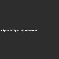 Eigenwilliger Eisen-Mantel