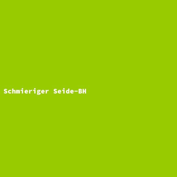 Schmieriger Seide-BH