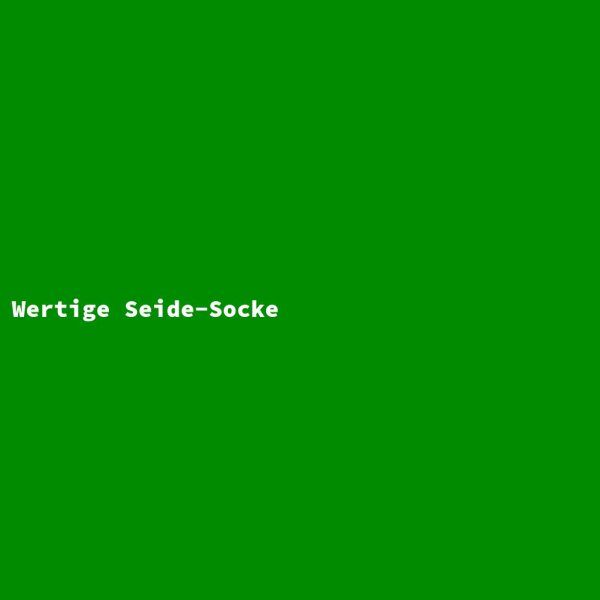 Wertige Seide-Socke