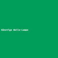 Günstige Wolle-Lampe