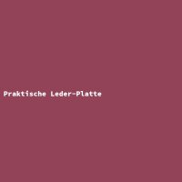 Praktische Leder-Platte