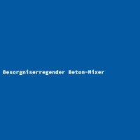 Besorgniserregender Beton-Mixer